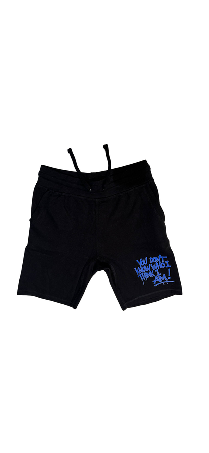 Shorts - Blue Spraypaint (front only)