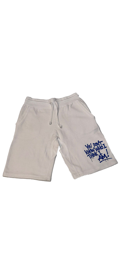 Shorts - Blue Spraypaint (front only)