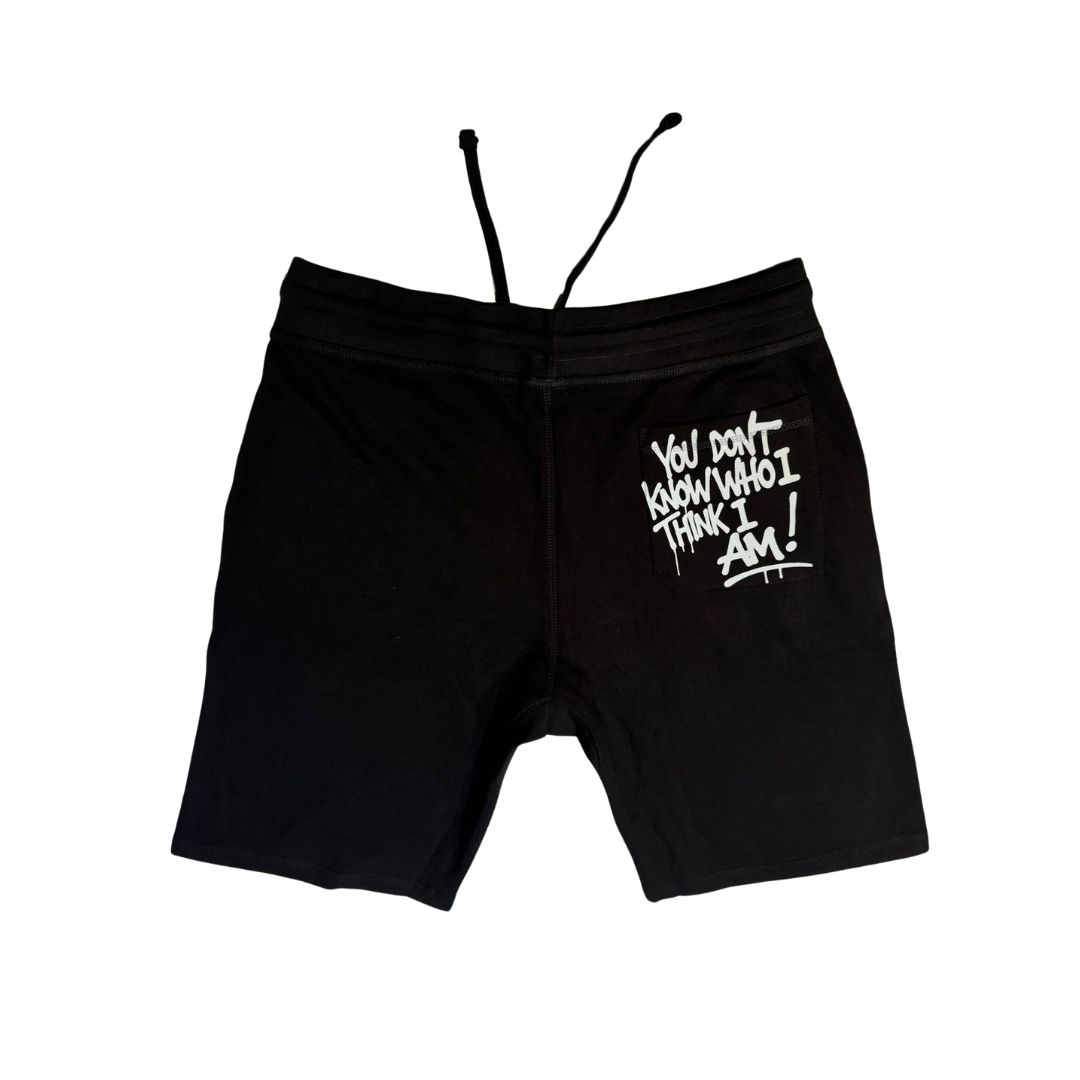 Shorts - White Spraypaint (back and front)